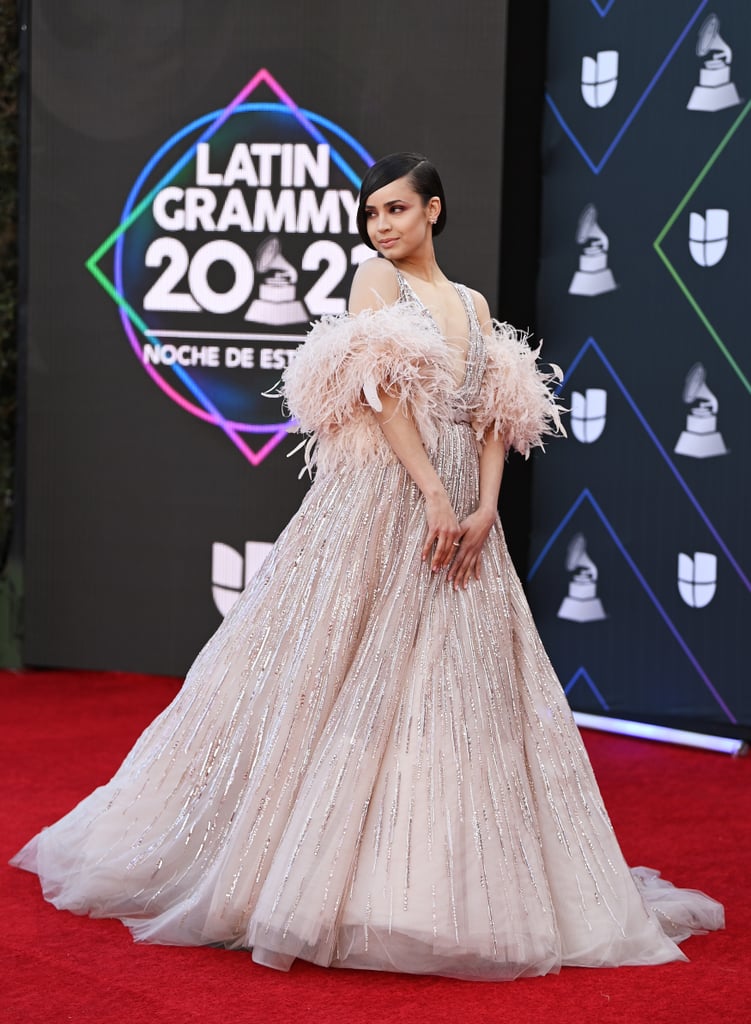 Sofia Carson Wore a Sparkly Pink Dress to the Latin Grammys