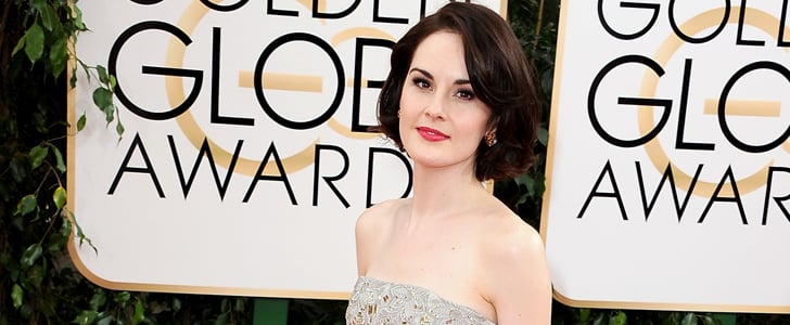 Michelle Dockery Dress on Golden Globes 2014 Red Carpet