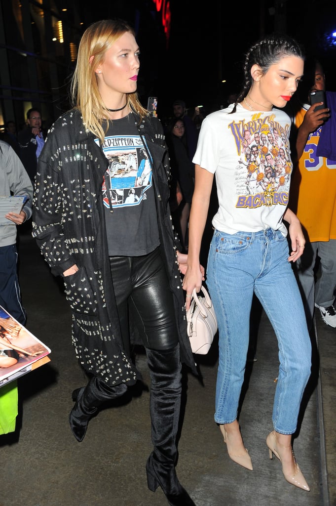 Kendall Jenner's Lakers T-Shirt October 2016