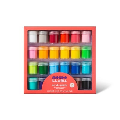 Mondo Llama 24ct Acrylic Paint Set Classic Colours