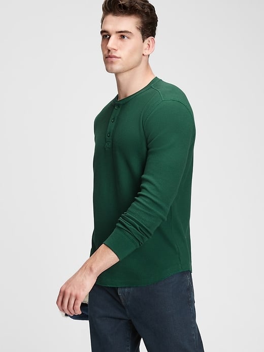 Gap Waffle Henley T-Shirt