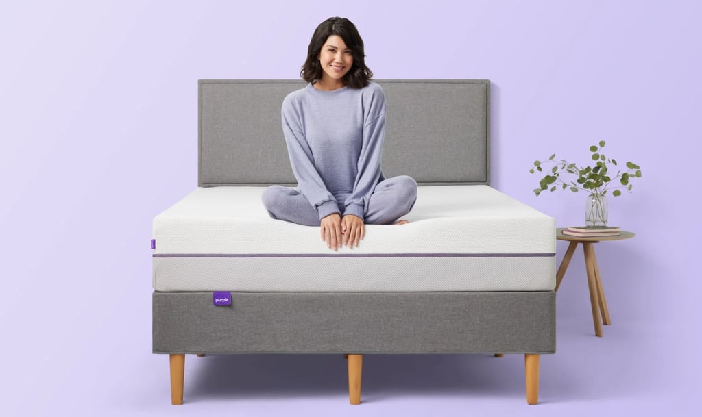 紫色+床垫