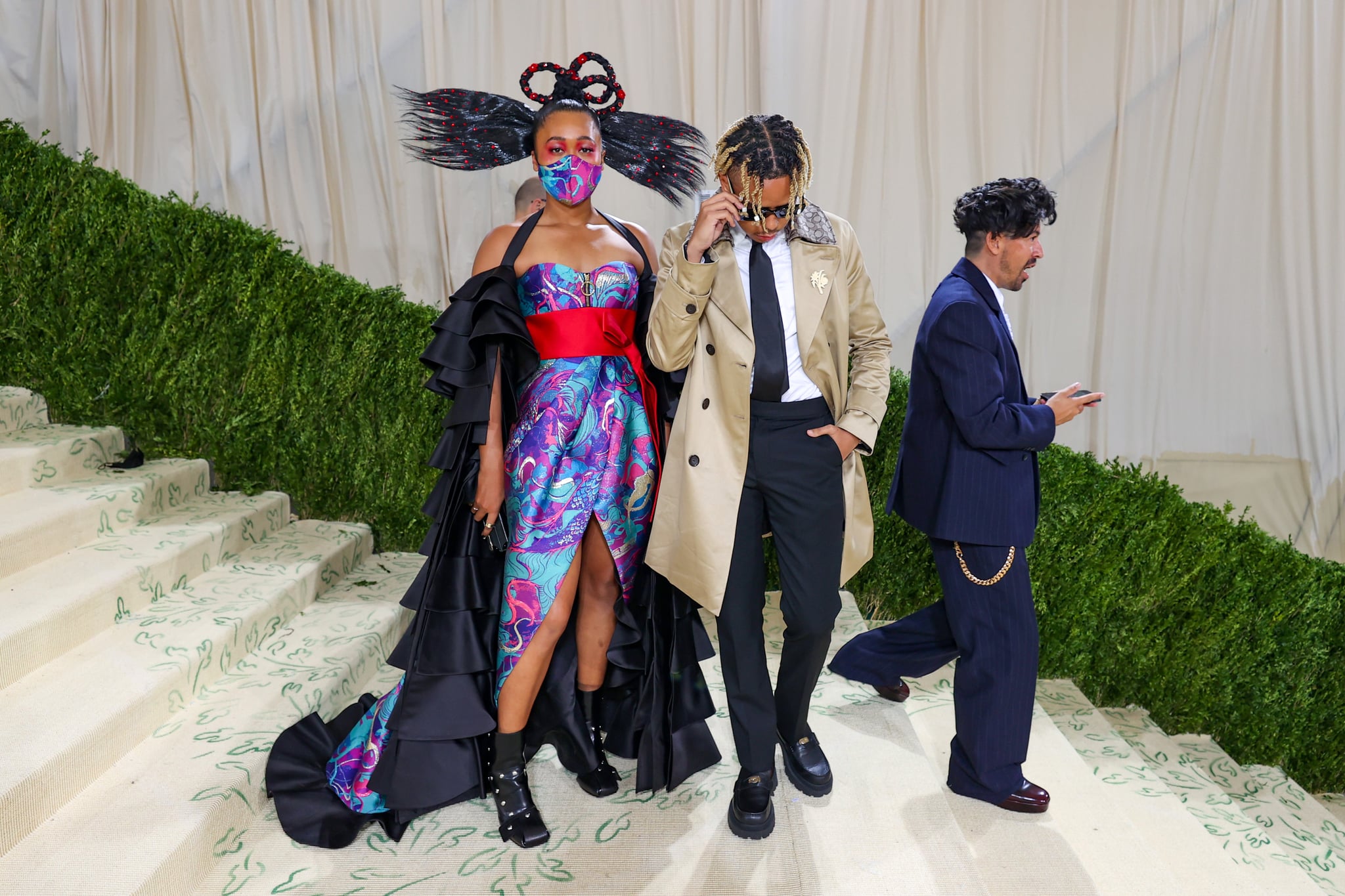 Naomi Osaka and Cordae at the Met Gala 2021