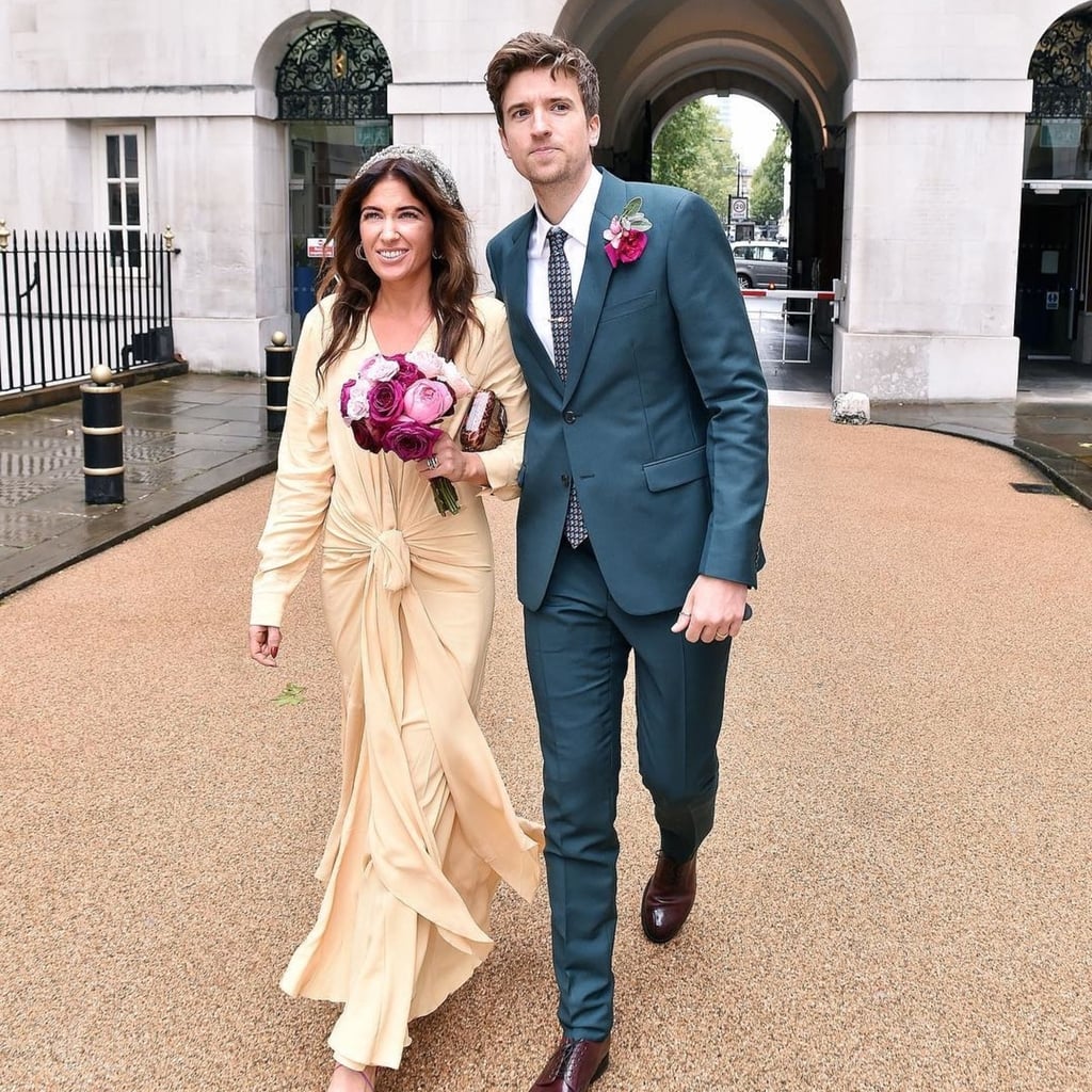 Bella Mackie S Yellow Wedding Dress Popsugar Fashion Uk