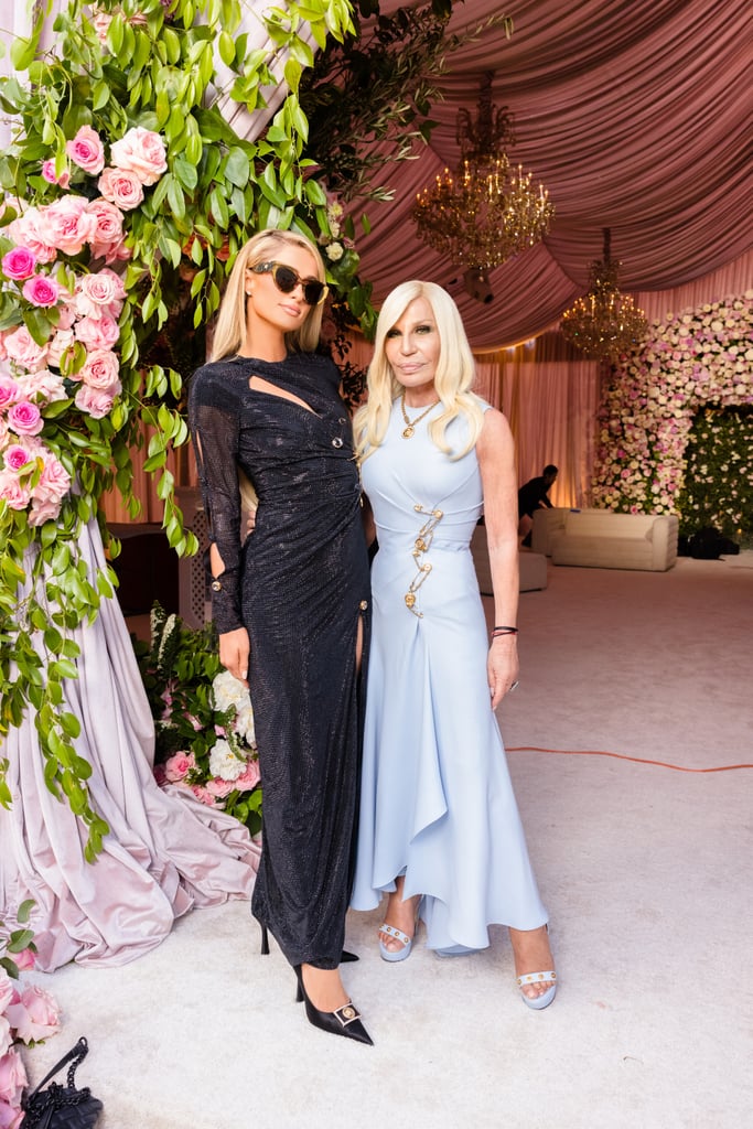 Paris Hilton and Donatella Versace at Britney Spears and Sam Asghari's Wedding