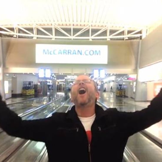 Man Makes Music Video in Empty Airport at Night