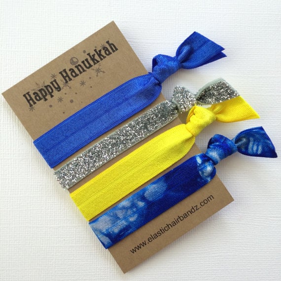 Happy Hanukkah Hair Tie Set