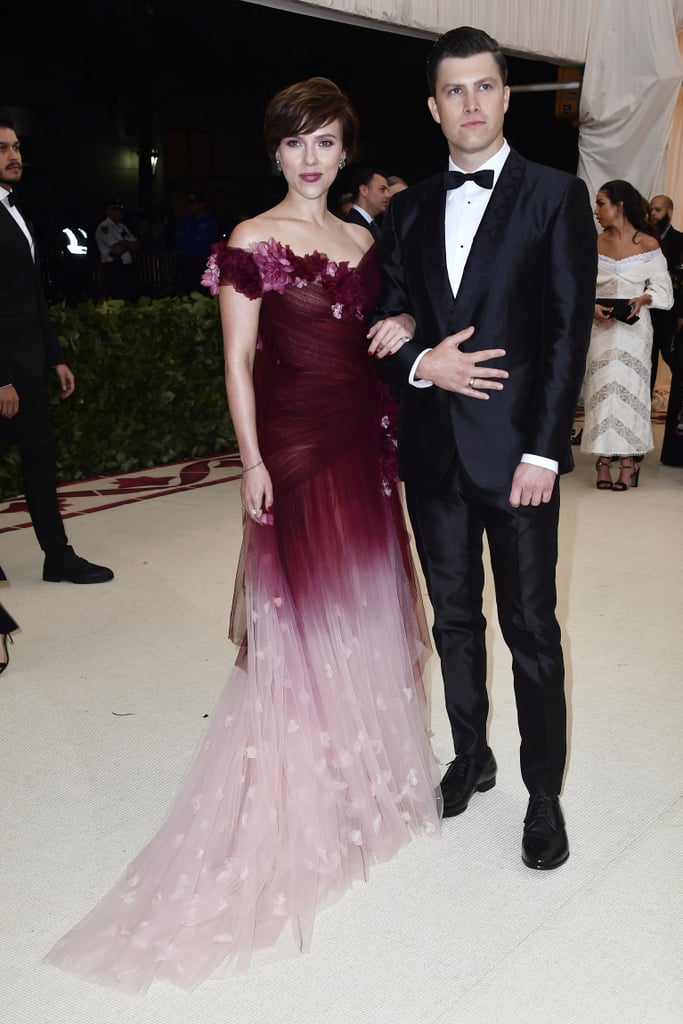 Scarlett Johansson and Colin Jost at 2018 Met Gala Photos