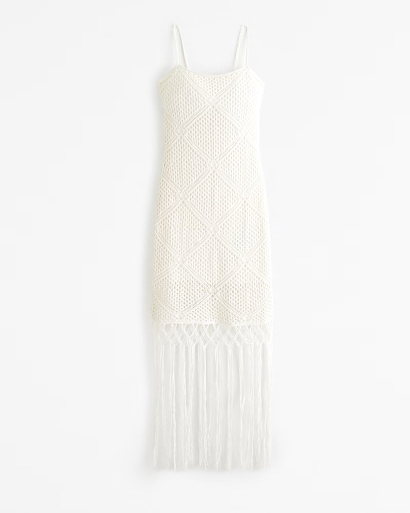 A Crochet-Style Mini Dress For the Bride on the Bachelorette