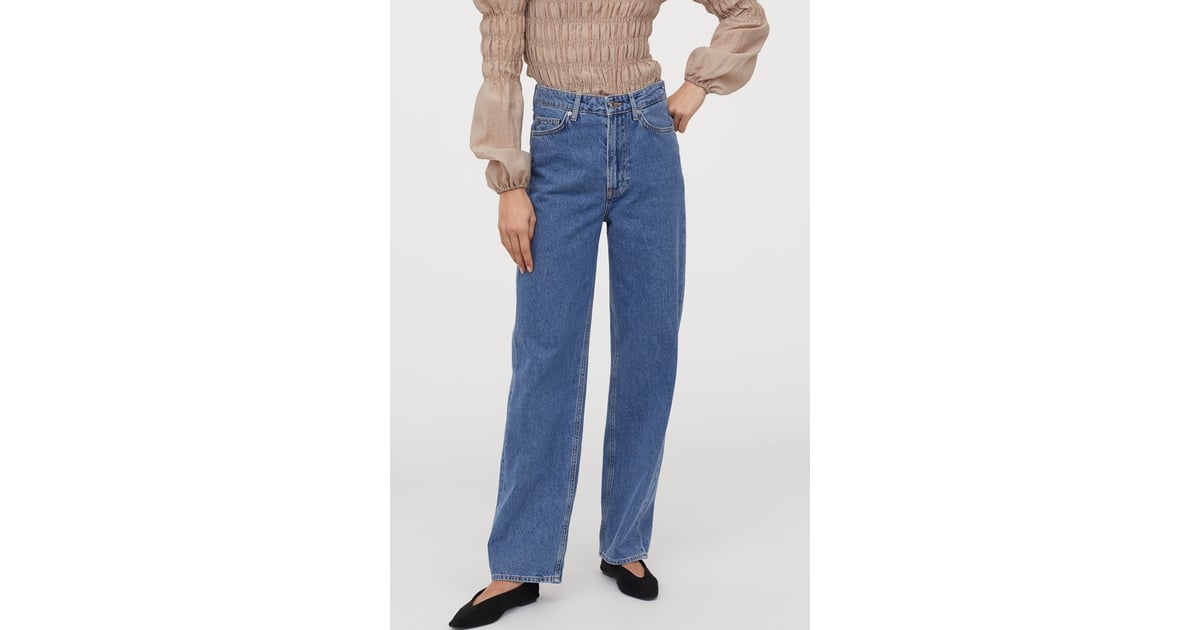 hm loose straight high jeans