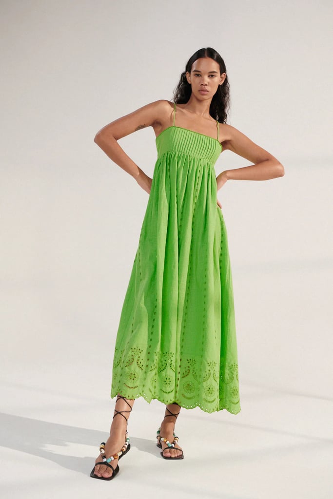 Zara Openwork Embroidered Dress