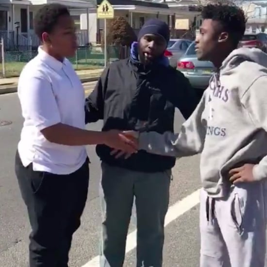New Jersey Man Breaks Up Teenage Fight Video