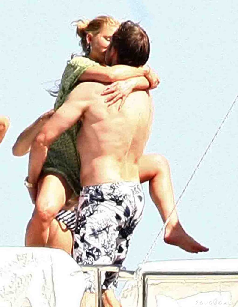 Things got saucy for the couple when they shared a sexy smooch during their boat day in Capri, Italy, back in July 2010.
