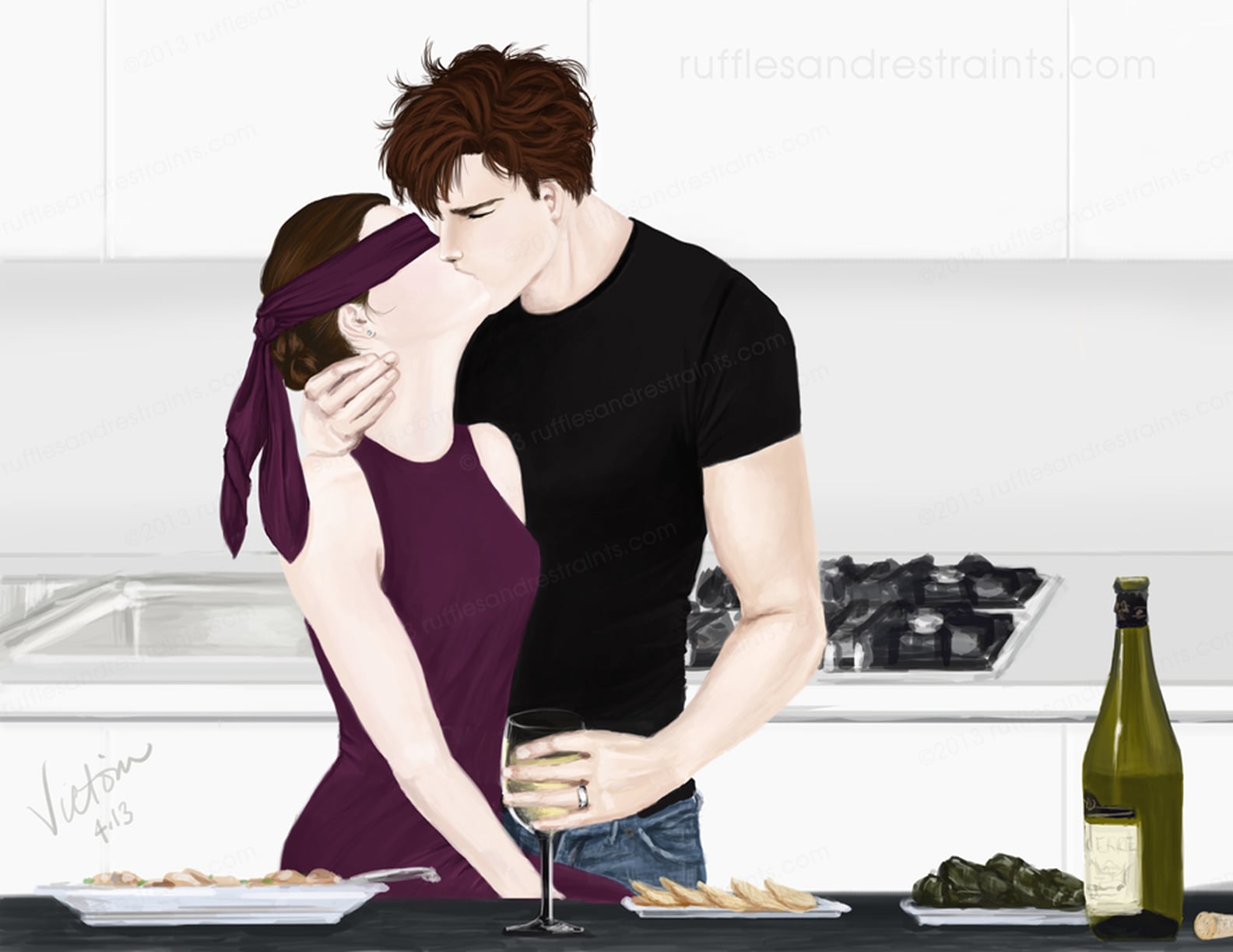 Fifty Shades Of Grey Fan Art Ruffles And Restraints Popsugar Love And Sex 5095