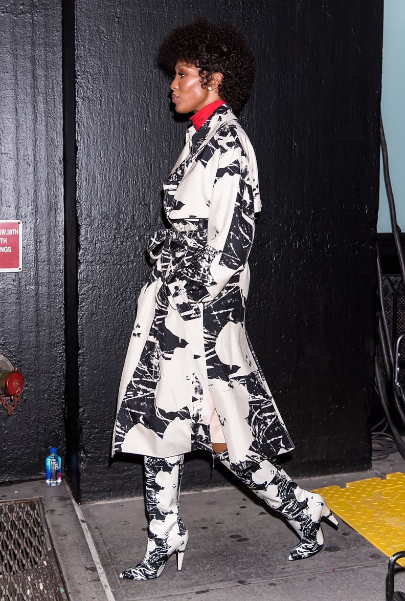 Naomi Campbell Arriving at the Calvin Klein SS19 Fashion Show