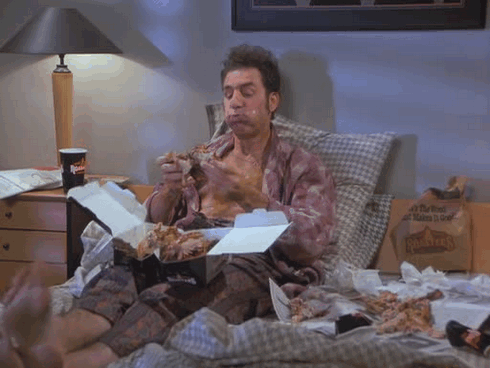 When Kramer Is Gettin' Down With Some Chicken