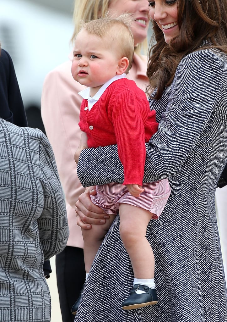 George's departure from Australia on April 25.