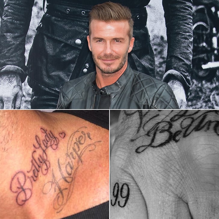 David Beckham's Tattoos | Pictures | POPSUGAR Celebrity
