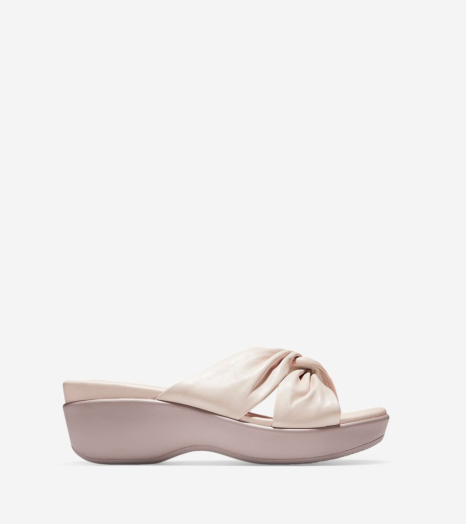 aubree grand knotted slide sandal