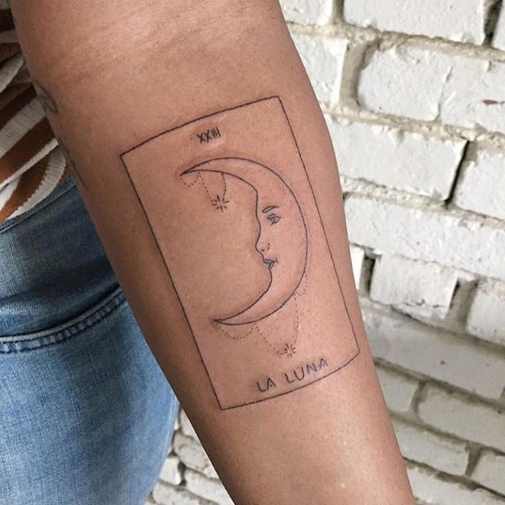 Minimalist Tarot  Tarot tattoo Tarot card tattoo Card tattoo