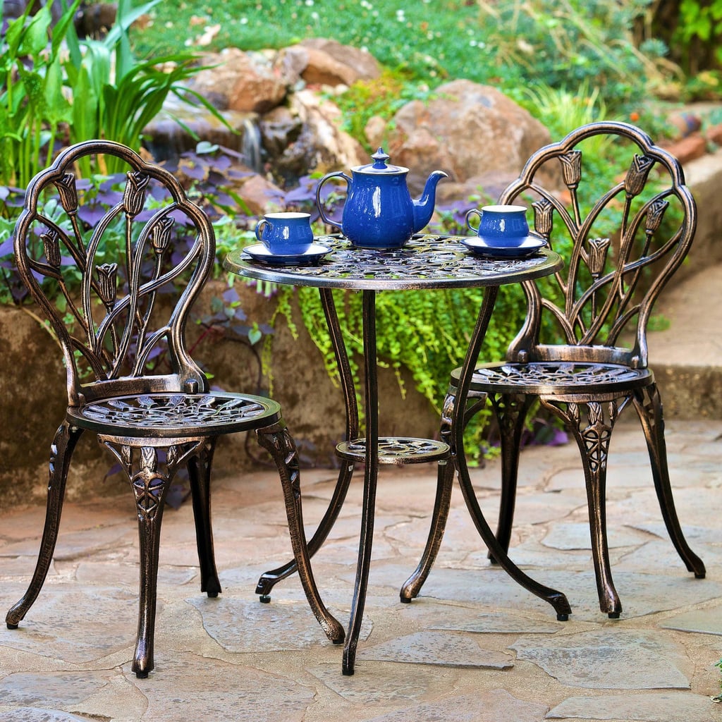 Nassau Cast Aluminum Patio Bistro Set Best Outdoor Furniture at