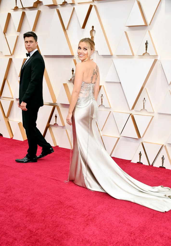 Scarlett Johansson's Silver Oscar de la Renta Oscars Dress