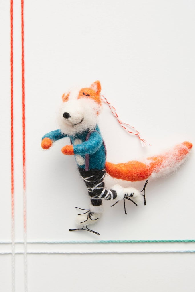 Figure Skating Fox Ornament