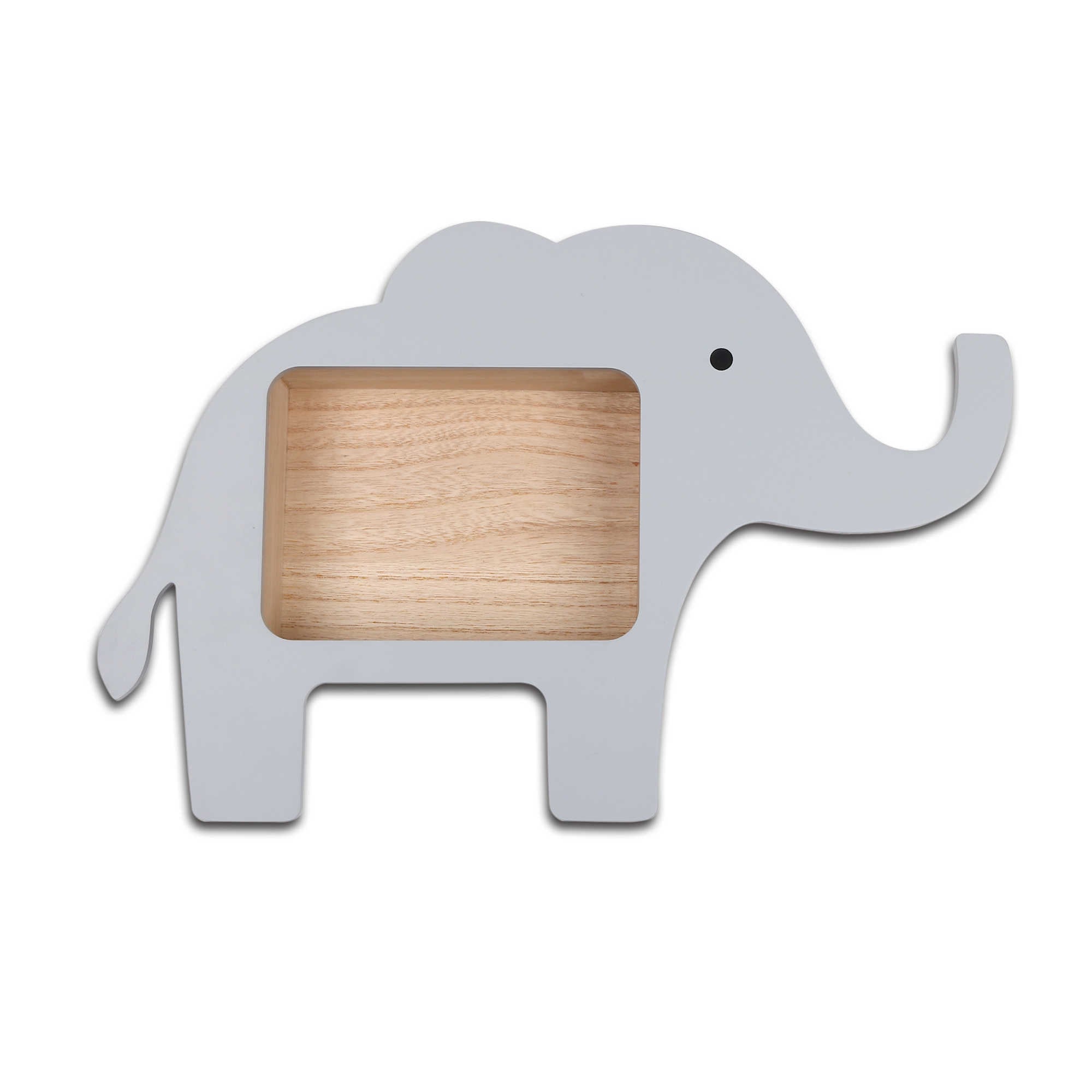 The Peanut Shell Elephant Shadowbox Shelf 50 Adorable Decor Items For An Elephant Themed Nursery Popsugar Family Photo 17