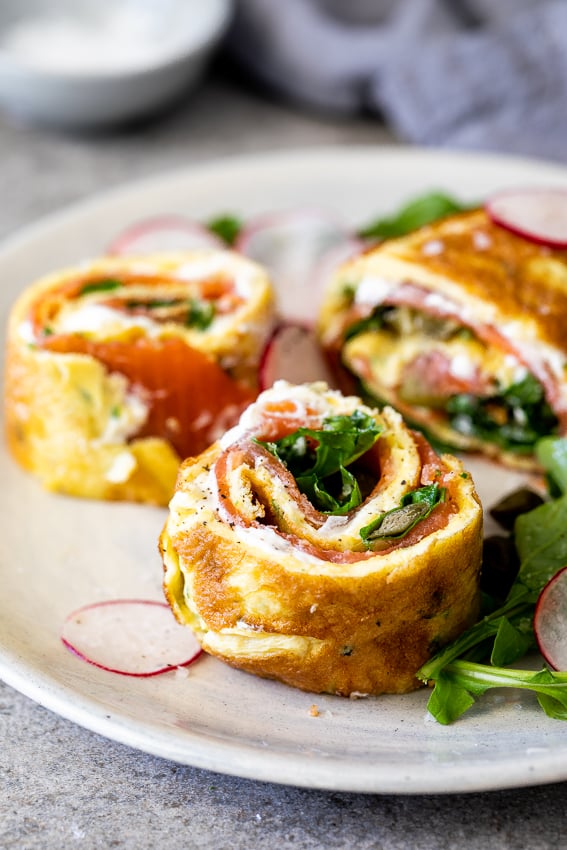 Boursin Smoked-Salmon Omelet Roll