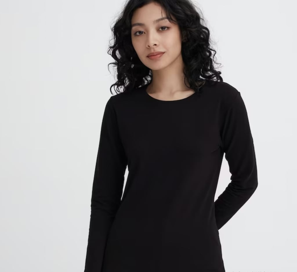 Uniqlo Heattech Cotton Crew Neck Long Sleeve