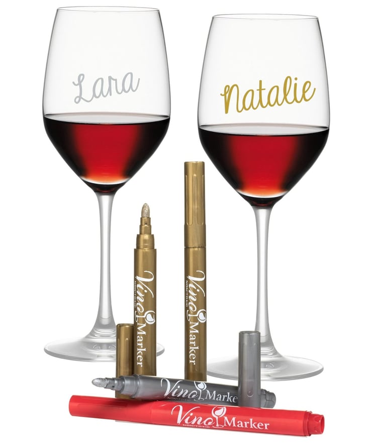 Metallic Wine Glass Pens (10) Hostess Gifts You Can Buy on Amazon