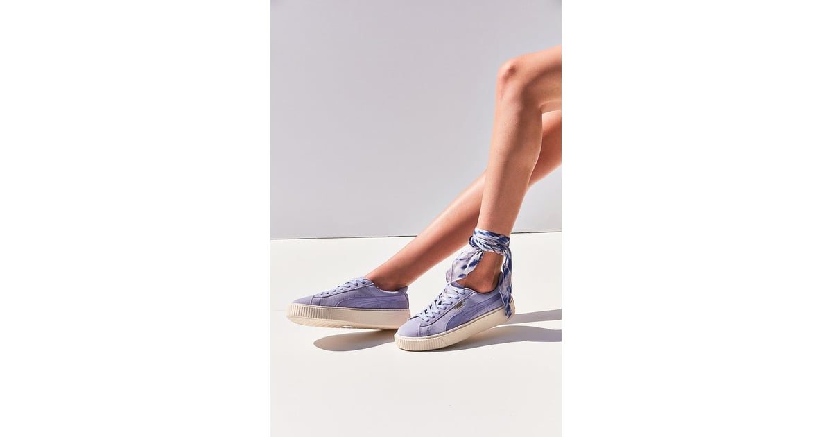 puma suede platform lavender