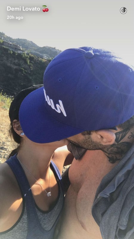 Demi Lovato Making Out With Boyfriend During a Hike