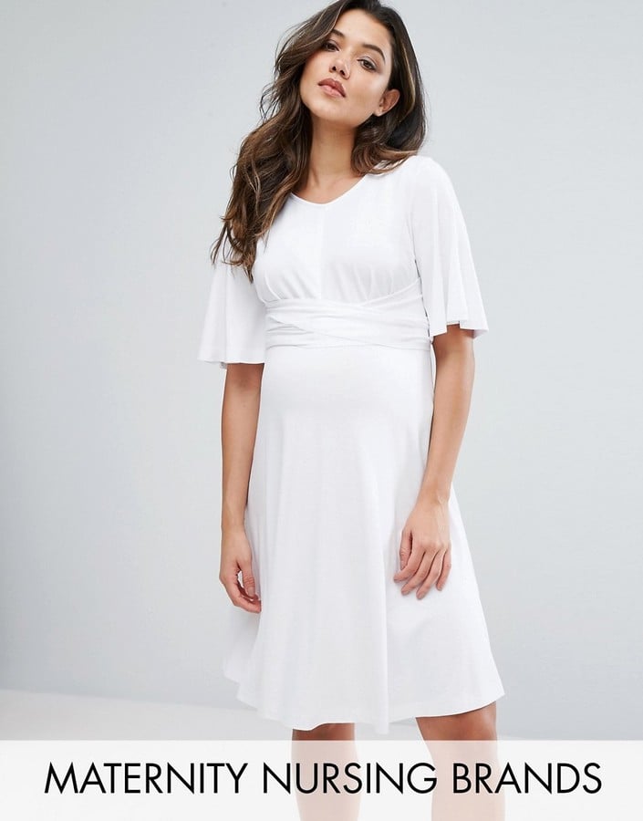 Gebe Swing Dress With Tie Front Detail