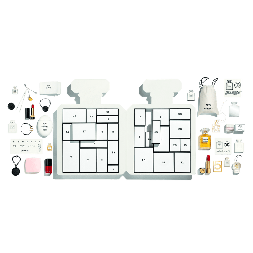 see-what-s-inside-chanel-s-no-5-advent-calendar-popsugar-beauty