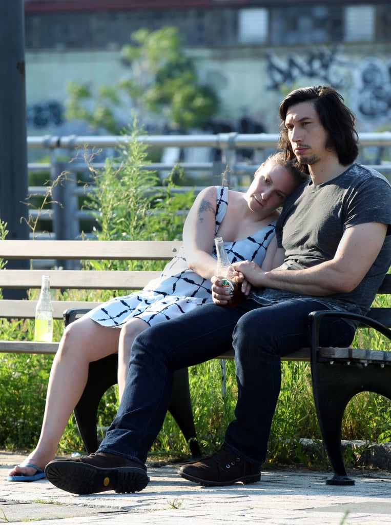 Lena Dunham and Adam Driver Filming Girls July 2016 POPSUGAR Entertainment Photo 12