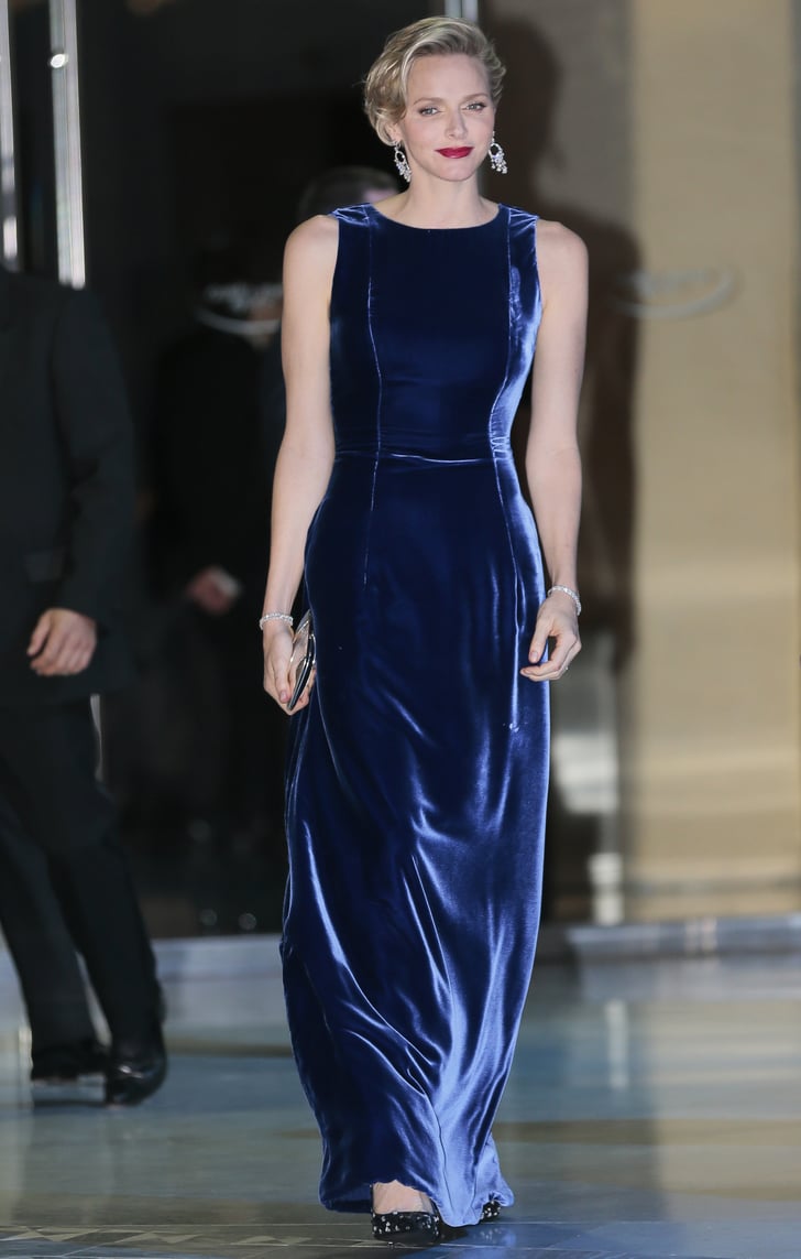 When She Wore Full-Length Velvet | Princess Charlene's ...