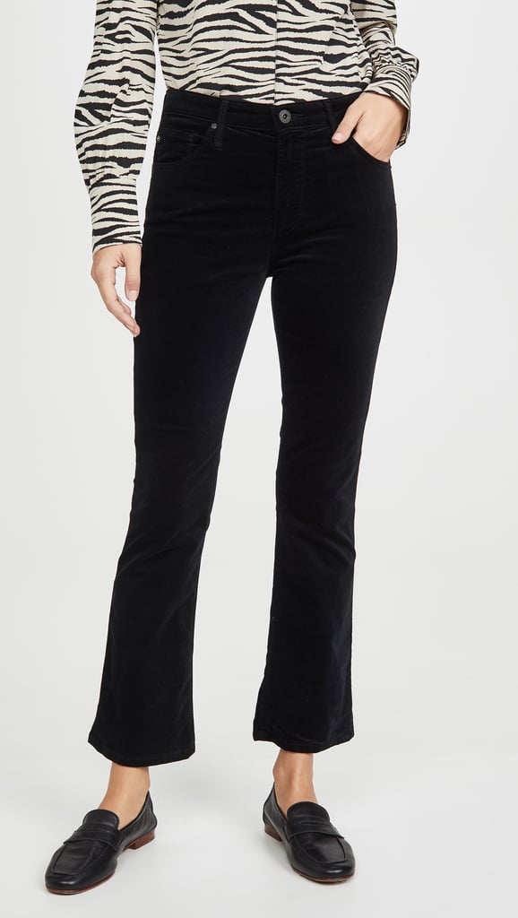 AG Adriano Goldschmied's Jodi Velvet Crop Jean | Stylish Holiday Velvet