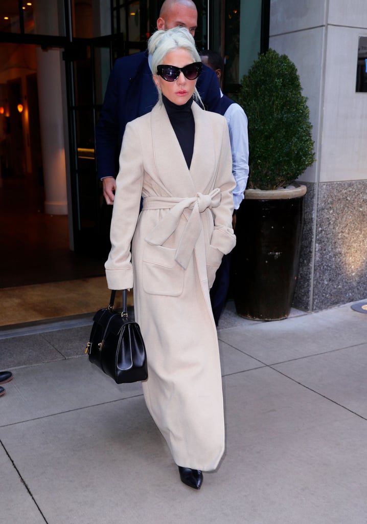 Lady Gaga Camel Coat by Gabriela Hearst January 2019