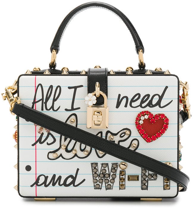 Dolce & Gabbana Graffiti Box Bag | Kendall Jenner's Bag Has Graffiti All  Over It, but Trust Us — You're Gonna Want It Anyway | POPSUGAR Fashion  Photo 14
