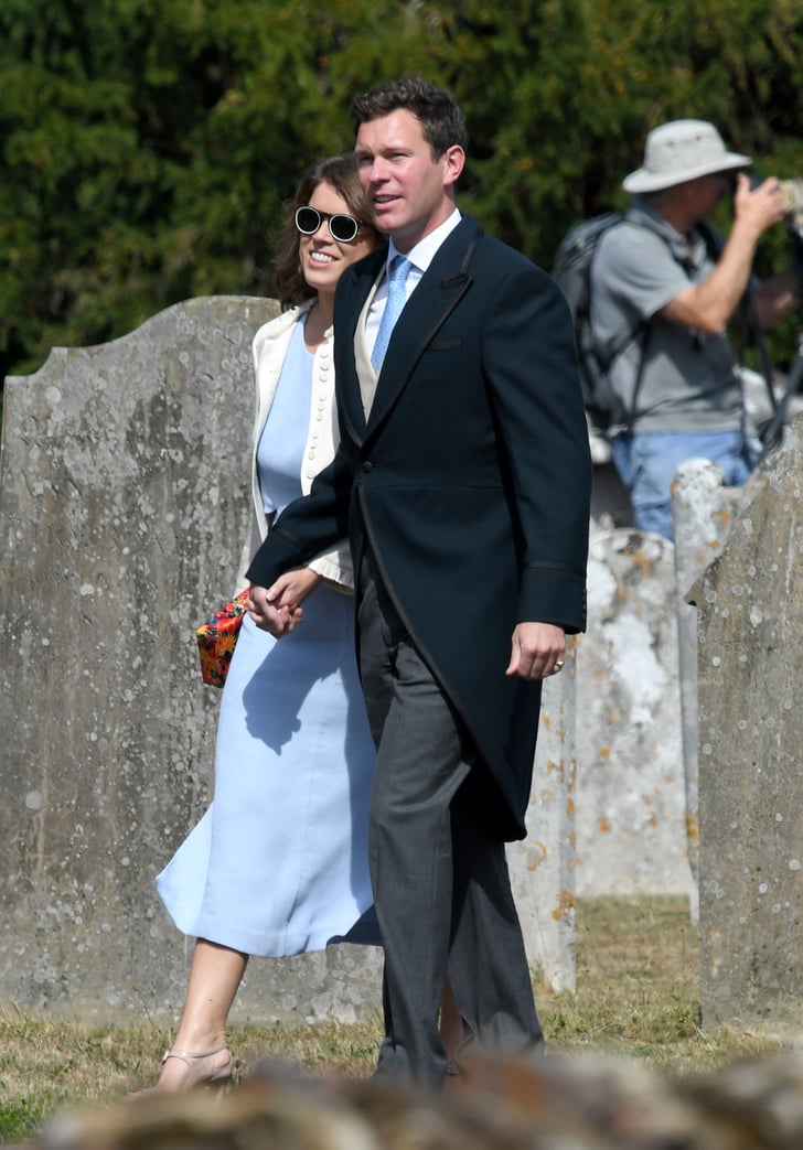 Princess Eugenie's Blue Wedding Guest Dress 2018 ...