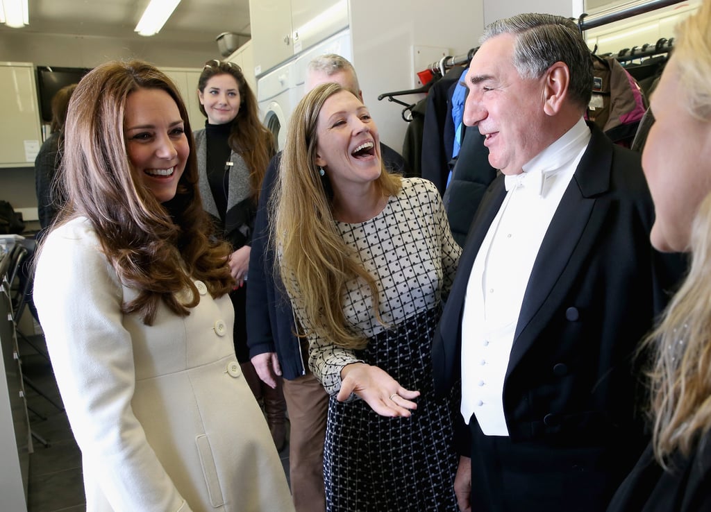 Kate Middleton Visits the Downton Abbey Set