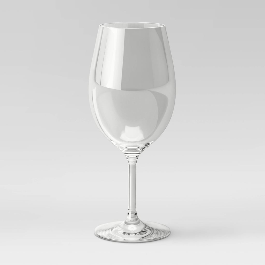 20oz Plastic Stemmed Wine Glass - Threshold