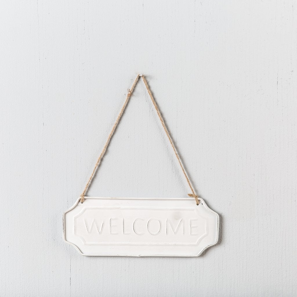 Vintage-Style "Welcome" Sign ($8)