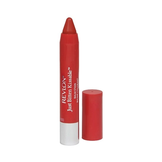 Revlon Just Bitten Kissable Lip Balm Stain in Romantic ($7) is the ideal pick if you just want a flush of red color. It's the red lipstick choice for red lipstick scaredy-cats.