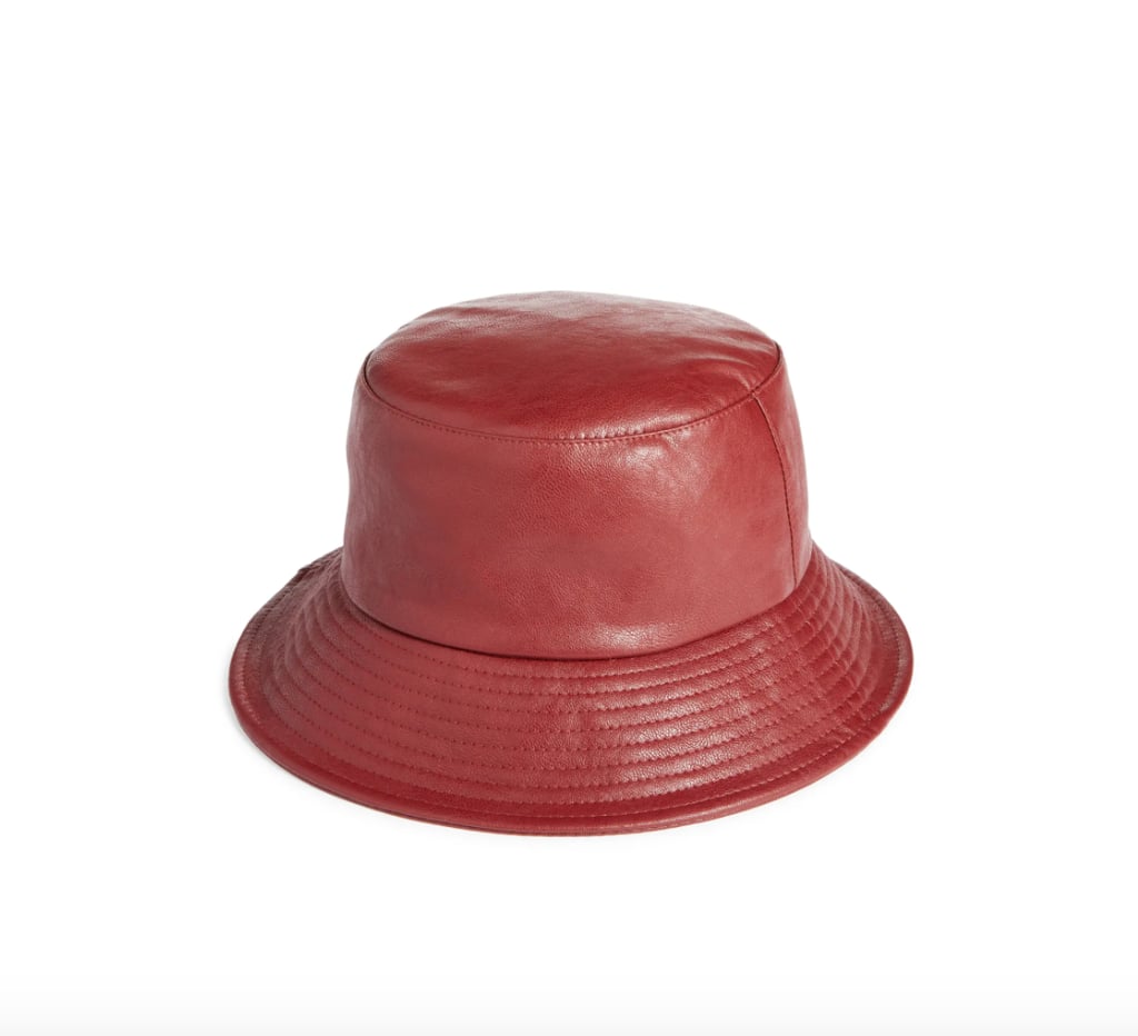 Beautiful Bucket: Open Edit Faux Leather Bucket Hat