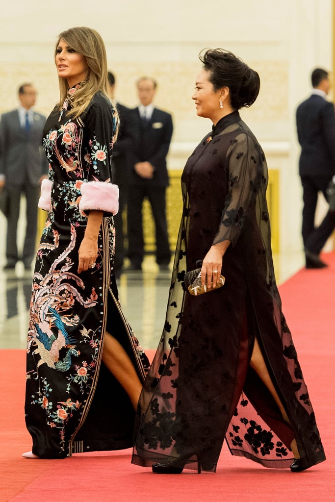 Melania in a Gucci Gown