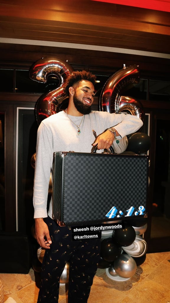 Jordyn Woods Surprises Karl-Anthony Towns For 26th Birthday