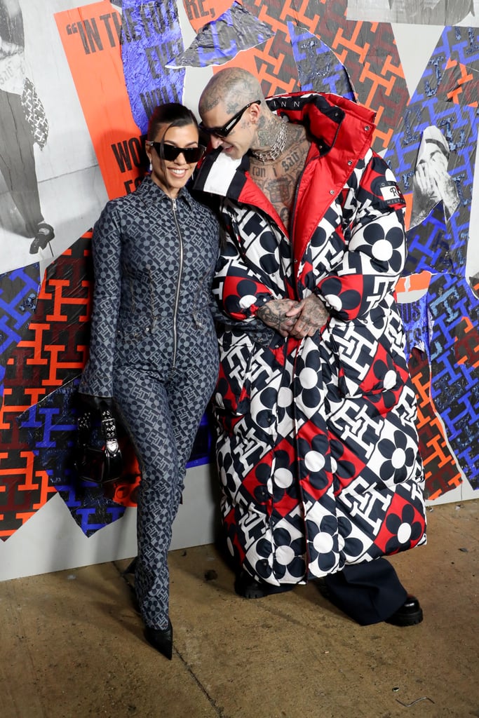 Kourtney Kardashian and Travis Barker at the Tommy Hilfiger Spring 2023