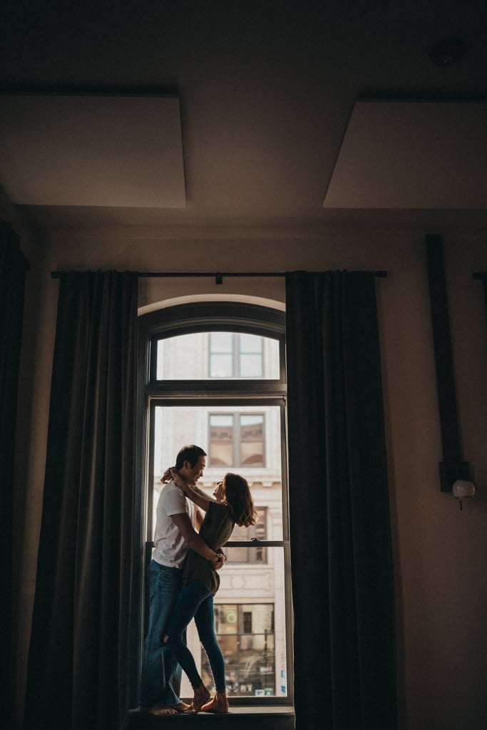 Romantic Loft Engagement Shoot Popsugar Love And Sex 6198